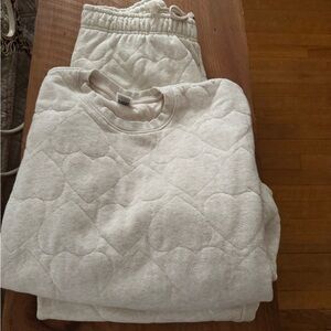 PINK Victoria's Secret Cream Lounge Set